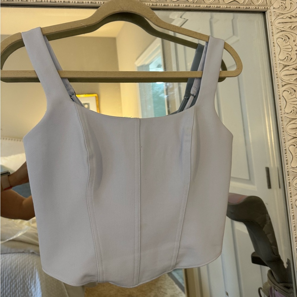 Abercrombie light blue corset top